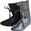 Allbeststuff Medieval Leather Shoe Renaissance Boots Long with Leather Laces ABS (Black, 11) view 3