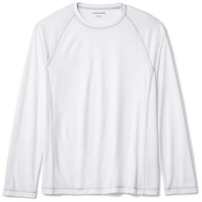 Amazon Essentials Men's Long-Sleeve Quick-Dry UPF 50 Swim Tee, White, X-Small