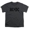 ACDC Worn Logo Kids T-Shirt Large Charcoal view 1