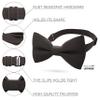 Bow Tie House Men's Classic Pre-Tied Bow Tie Formal Solid Tuxedo (Large, Dark Brown) view 2