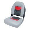 Pro Angler Tour High Back Bass Boat Seat-Marble/Red/Charcoal view 1