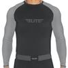 Elite Sports New Item Full Long Sleeve Compression, Mma, Bjj, No Gi, Cross Training Rash Guard, X-Large, Gray view 2