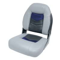 Pro Angler Tour High Back Bass Boat Seat- Marble/Blue/Charcoal