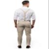 Armoniia Tan Suspenders & Bow Tie Set for Baby Toddler Boy Teen Men (4. Adult (up to 5'8"), Tan Suspenders, Cream Bow Tie) view 4