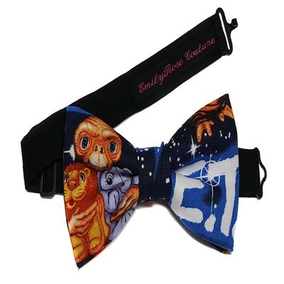 EmilyRose Couture Men's Special Characters Bow Ties (Large-12 Year Olds to Adults, E.T. with stuffed animals)