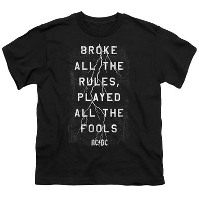 ACDC Struck Kids T-Shirt X-Large Black
