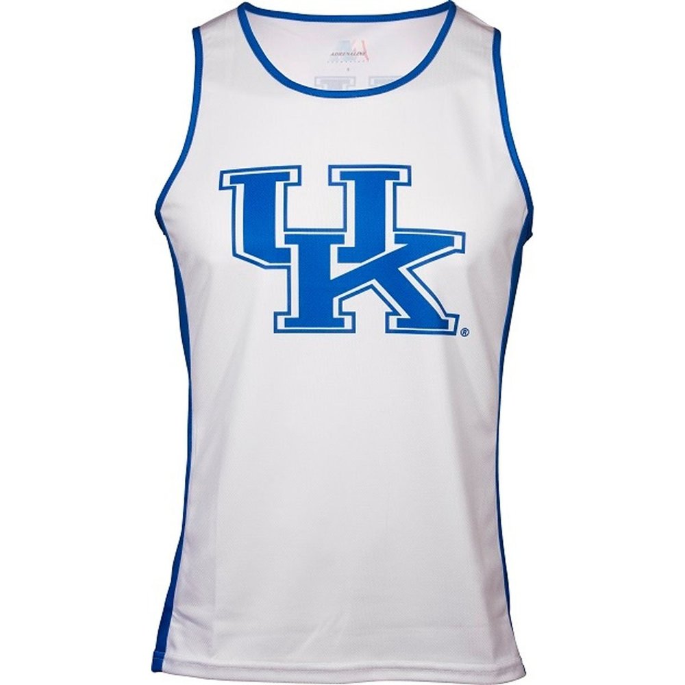 Adrenaline Promotions NCAA Kentucky Wildcats Men's Run/Tri Singlet, X-Small, Blue/White