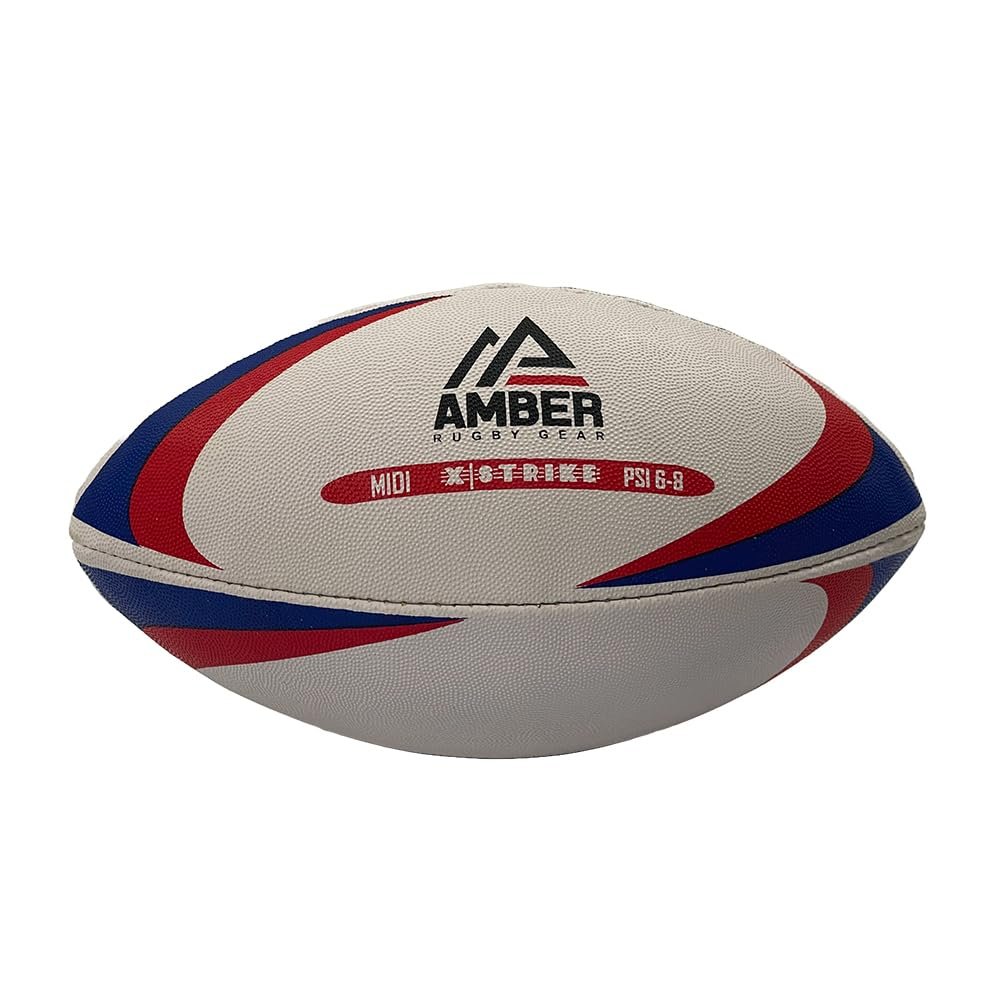 Amber Sports Recreational Midi Ball with Non-Slip Surface for All-Weather Use - Official Size and Weight for Match or Training