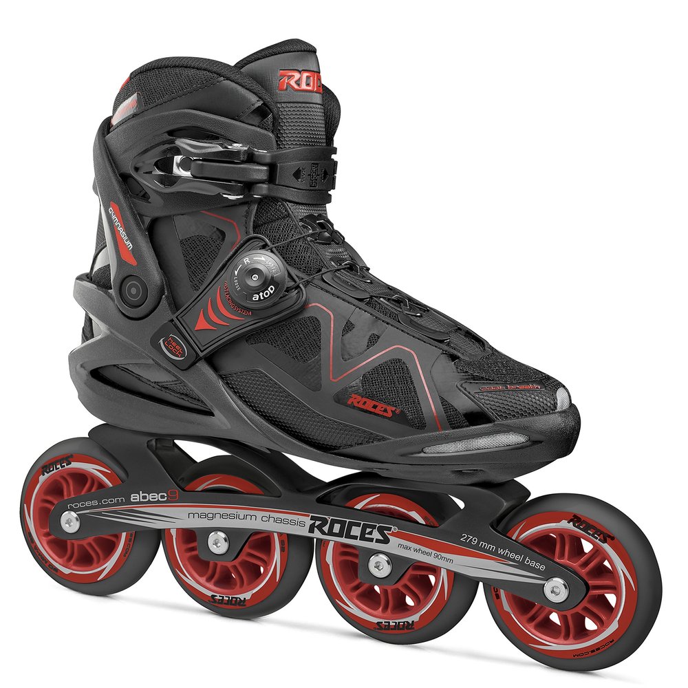 Roces Men's Gymnasium 2.0 Inline Skates, Black/Red, 39