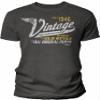 80th Birthday Gift Shirt for Men - Vintage 1946 Aged to Perfection - Racing - Dk. Heather-4X view 1