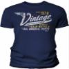 48th Birthday Gift Shirt for Men - Vintage 1978 Aged to Perfection - Racing - Navy-4X view 1