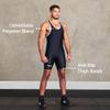 Elite Sports Mens Wrestling Singlet, Powerlifting & Weightlifting Compression Suit for Grappling, Training & Competition view 2