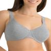 Fruit of the Loom Women's Anti-Gravity Wire-Free Bra Bra, Heather Grey, 38C view 1