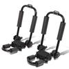 Auto Dynasty Adjustable Cross Bar Roof Rail Fold-Up J-Bar Kayak Canoe Carrier (Powdered Coated Black) view 1
