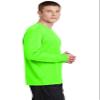 SPORT-TEK PosiCharge RacerMesh Long Sleeve Tee | Workout T-Shirt for Men & Women, Athletic Gym Clothing for Spring & Summer Neon Green view 3