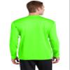 SPORT-TEK PosiCharge RacerMesh Long Sleeve Tee | Workout T-Shirt for Men & Women, Athletic Gym Clothing for Spring & Summer Neon Green view 4