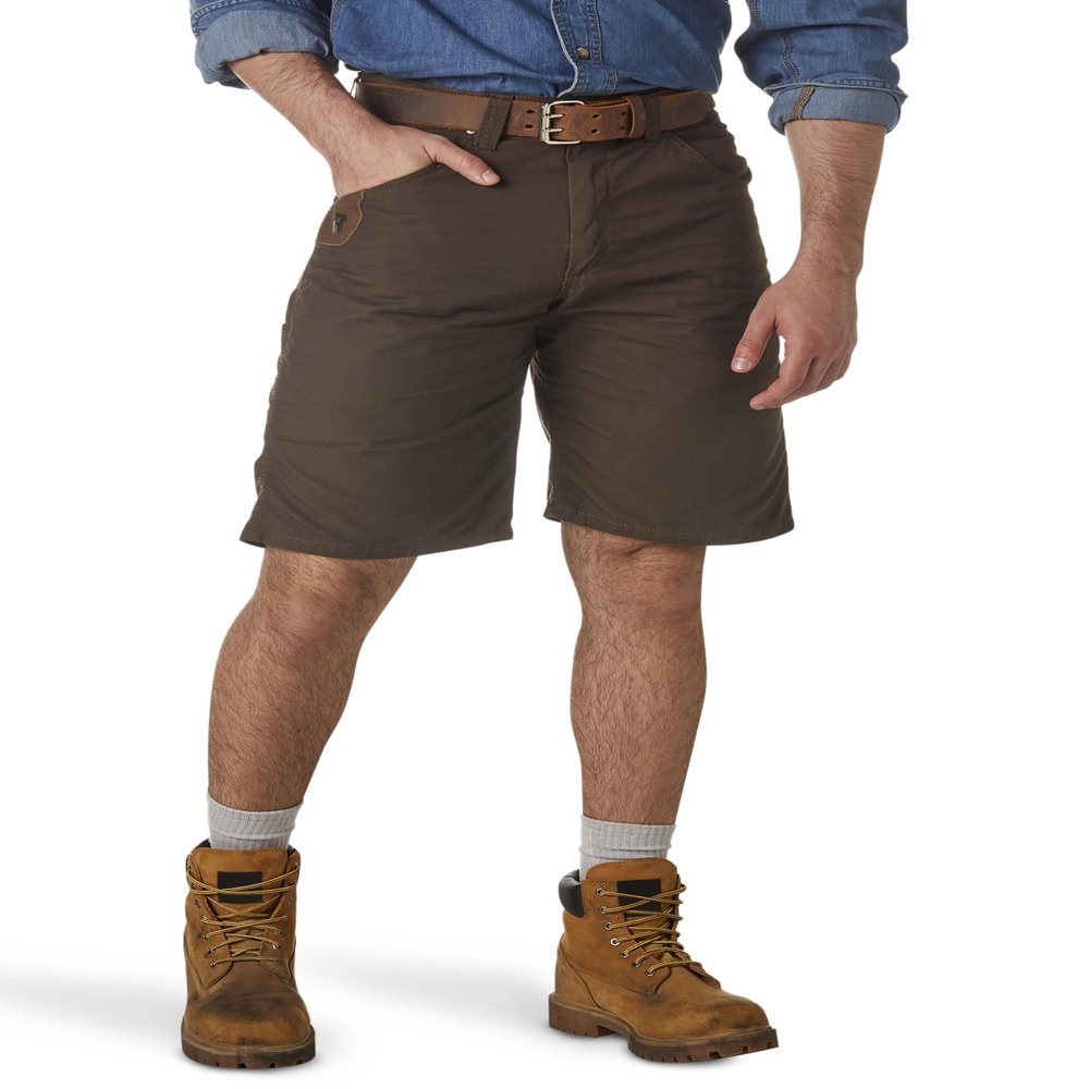 Wrangler Riggs Workwear Men's Technician Short, Dark Brown, 31
