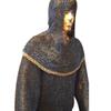 Allbeststuff Chain Mail Hauberk Butted Armor Shirt Medium Blackend with Brass ABS view 2