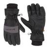 Carhartt Men's Waterproof Insulated Knit Cuff Glove, Black Grey, Medium view 1