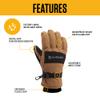 Carhartt Men's Waterproof Insulated Knit Cuff Glove, Black Grey, Medium view 4