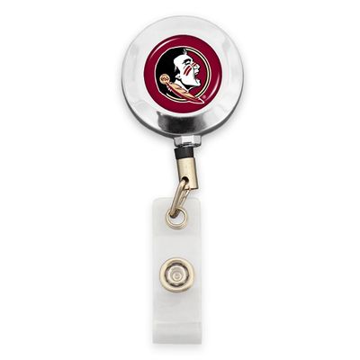 FTH Badge Reel with Alligator Clip (Florida State Seminoles)