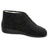 Fischer Men's High Hi-Top Slippers, Black Anthracite 205, 6.5 view 2