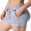 90 Degree By Reflex Womens Soft Sweat Shorts High Waisted Drawstring Lounge Shorts with Pockets - Heather Grey - 1X view 1