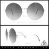 SA106 Classic Oversize Joplin Style Hippie Round Circle Lens Sunglasses Silver Blue Purple view 4