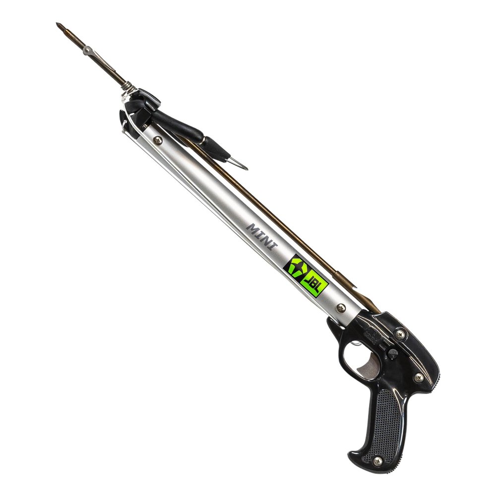 JBL Spearguns The Mini Speargun for Spearfishing, Speargun for Freediving, Scuba Diving, Fishing, Diving, Aluminum Barrel, Stainless Steel Shaft, Easy Stretch Bands