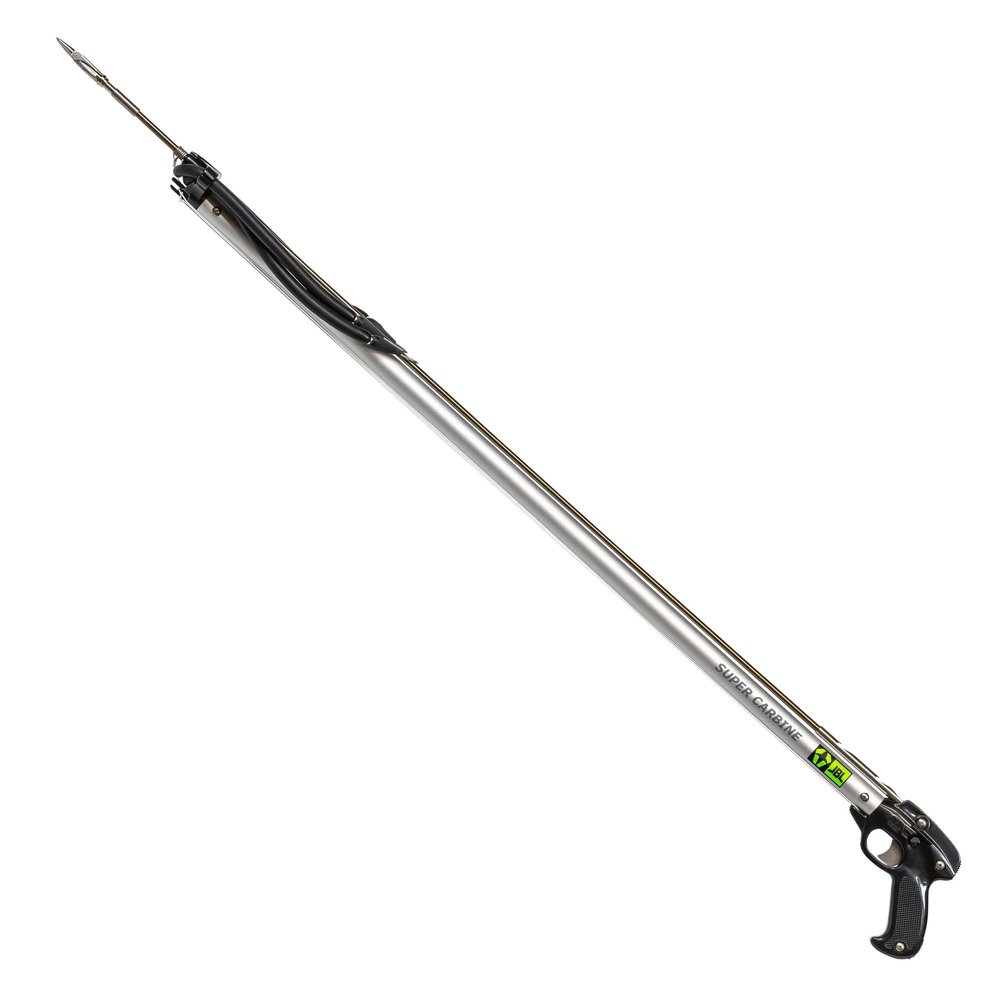 JBL Spearguns Super Carbine Speargun for Spearfishing, Speargun for Freediving, Scuba Diving, Fishing, Diving, Aluminum Barrel, Stainless Steel Shaft, Easy Stretch Bands