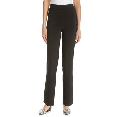 Alfred Dunner Women's Allure Slimming Missy Stretch Pants-Modern Fit, Black, 18