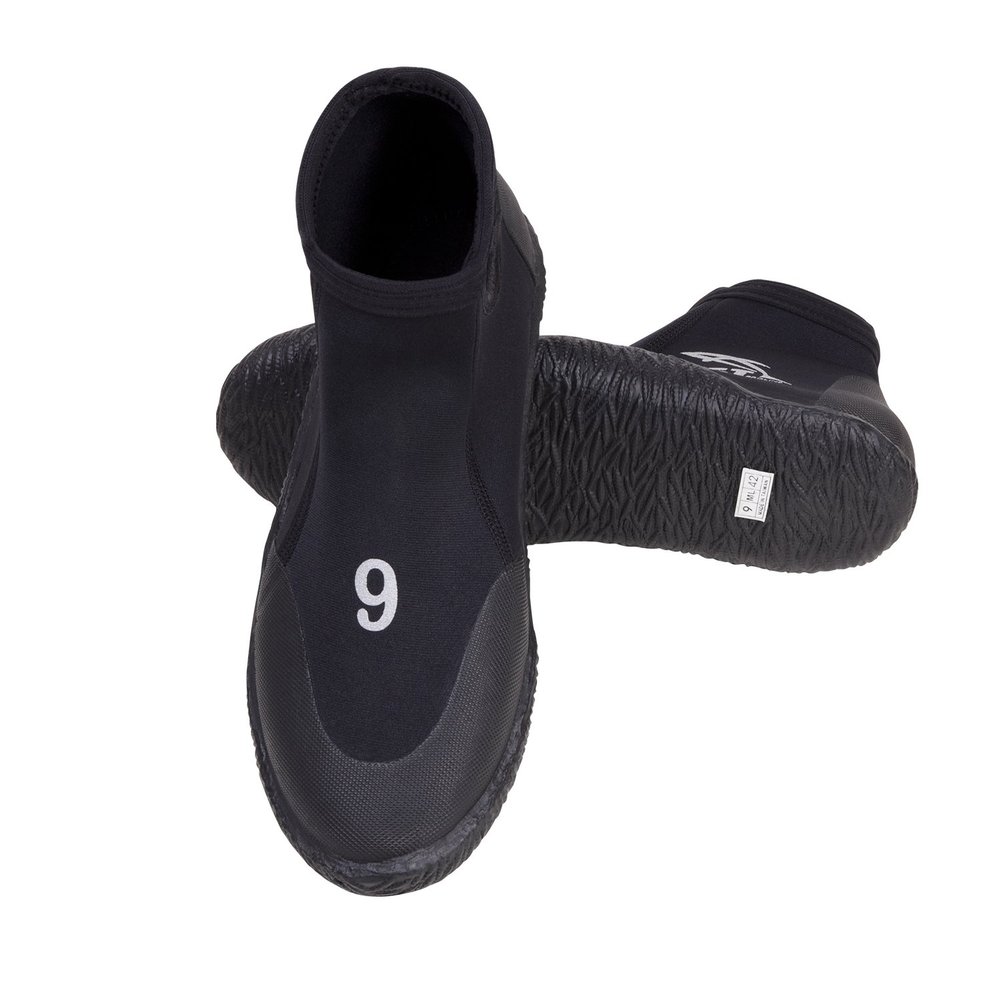 IST 3mm Neoprene Dive Boots with Rubber Sole, Men's 7/ Women's 8.5