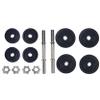 Tunturi Unisex Adult 2 Bar Screw Dumbbell Set - Black, 20 kg view 3
