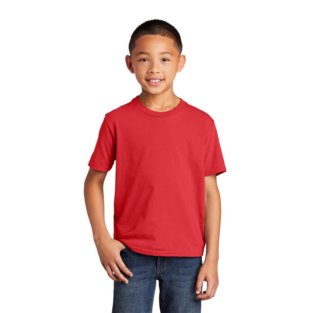 Port & Company Youth Fan Favorite Tee M Bright Red