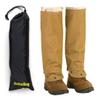 TurtleSkin SnakeArmor Snake Gaiters - Regular - Reversible Khaki Bundled with Nylon Storage Bag view 1