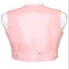 Vesuvio Napoli Men's Dress Vest & BowTie Solid PINK Color Bow Tie Set for Suit or Tuxedo 5XL view 2