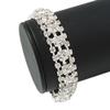 Avalaya Bridal/Wedding/Prom/Party Austrian Crystal Bracelet with Tongue Clasp In Silver Tone - 17cm L view 2