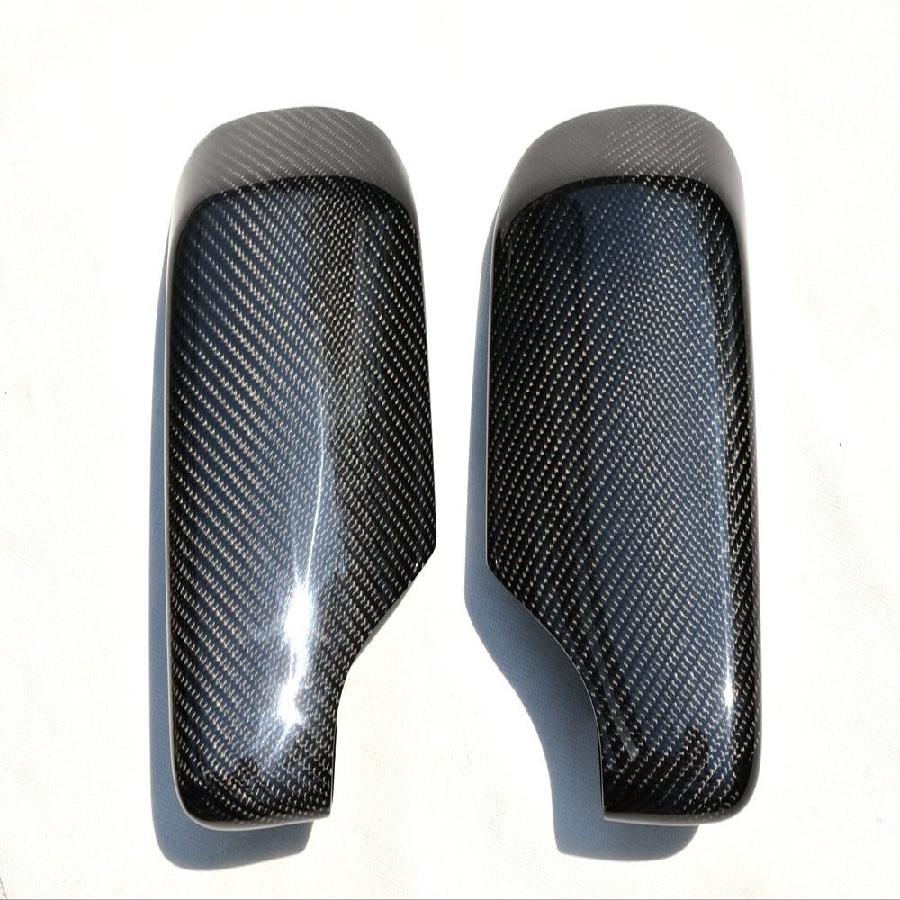 Eppar New Carbon Fiber Mirror Cover One Set for BMW 3 Series E46 Sedan 1998-2005 316i 318i 320i 323i 325i 328i 330i 330xi (Replacement 2PCS)