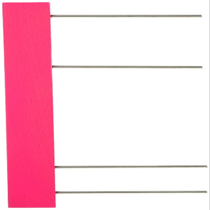 Shimoda Fishing Gear Color Tackle Roll 15.7 inches (40 cm), 4 Pieces, Fluorescent Pink