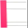 Shimoda Fishing Gear Color Tackle Roll 15.7 inches (40 cm), 4 Pieces, Fluorescent Pink view 1