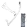 Uniswim Rotate Function Swim Snorkel for Training Swimming Front Snorkel Lap Swimming Swimmer Training Diving Snorkeling Comfortable Mouthpiece for Pool Open Water (clear) view 1