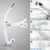 Uniswim Rotate Function Swim Snorkel for Training Swimming Front Snorkel Lap Swimming Swimmer Training Diving Snorkeling Comfortable Mouthpiece for Pool Open Water (clear) view 2