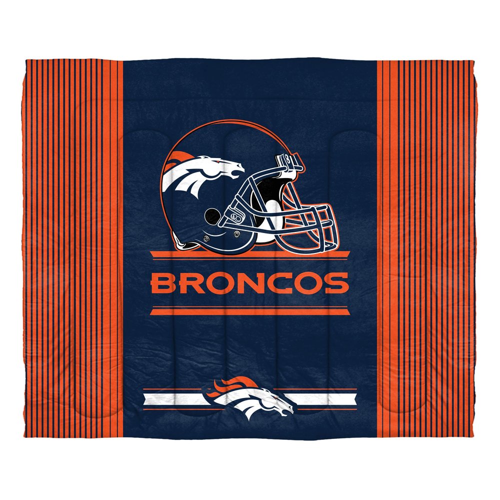 Northwest NFL Denver Broncos Comforter and Sham Set, Full/Queen, Safety
