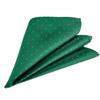ciciTree 12x12 Men's Polka Dot Dark Green Pocket Square Jacquard Woven Handkerchief Gift view 1