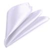 ciciTree 12x12 Men's Polka Dot White Pocket Square Jacquard Woven Handkerchief Gift view 1