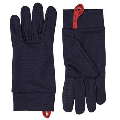 Hestra Touch Point Dry Wool Liner - Machine Washable, Touch Screen Compatible Liner for Additional Layering Or As A Thin Glove - Navy - 10