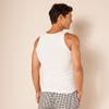 Amazon Essentials Men's Slim Fit Breathable Cotton Tank Undershirts, Pack of 6, White, X-Large view 4