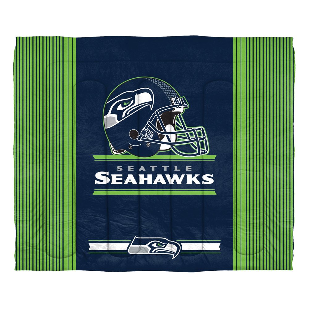 Northwest NFL Seattle Seahawks Comforter and Sham Set, Full/Queen, Safety