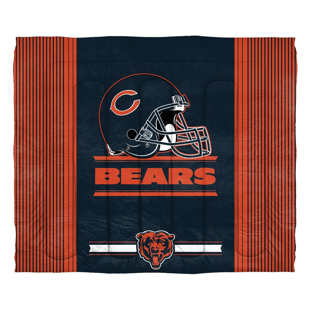 Northwest NFL Chicago Bears Comforter and Sham Set, Twin, Safety