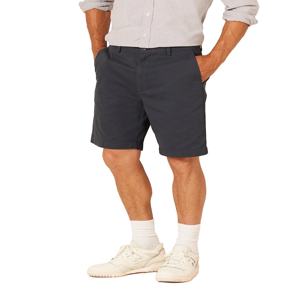 Amazon Essentials Men's Classic-Fit 9" Chino Shorts, Dark Navy, 31